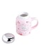 Pineapple Peach Ceramic Mug Pink