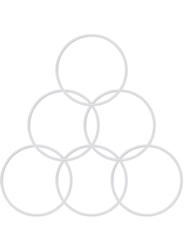 Mudder 6 Pieces Rubber Gasket Replacement Seal White O-ring Compatible with Magic Bullet 250W