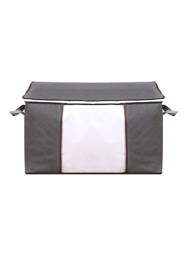 Non Woven Fabric Folding Blanket Storage Bag Grey
