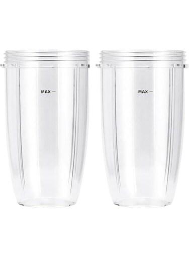 YARDHOBI Blender Cups for Nutribullet Blender, 32 oz Blender Cups, Replacement Blender Cups, Compatible with for Nutribullet 600W 900W Blenders, Blender Replacement Parts for Ninja (Pack of 2)