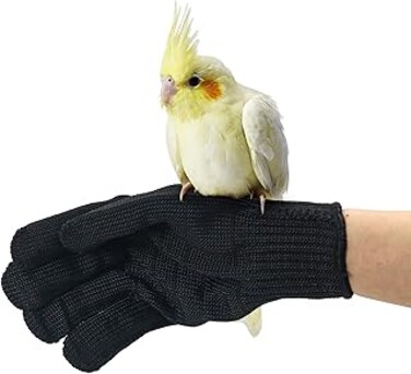 Bac-kitchen Bird Training Anti-Bite Gloves, Level 5 Protection, Parrot Chewing Working Safety Protective Gloves for Small Animal Pet Squirrels Hamster Parrotlets Cockatiels Finch Macaw (2 Pairs)