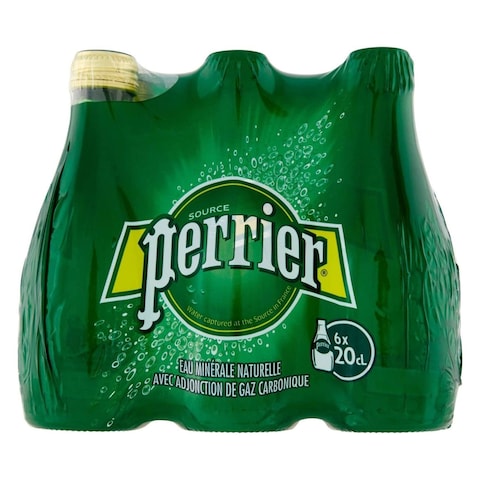 Perrier Sparkling Carbonated Mineral Water 200ml Pack of 6