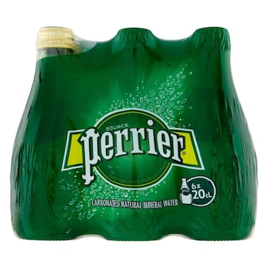 Perrier Sparkling Carbonated Mineral Water 200ml Pack of 6
