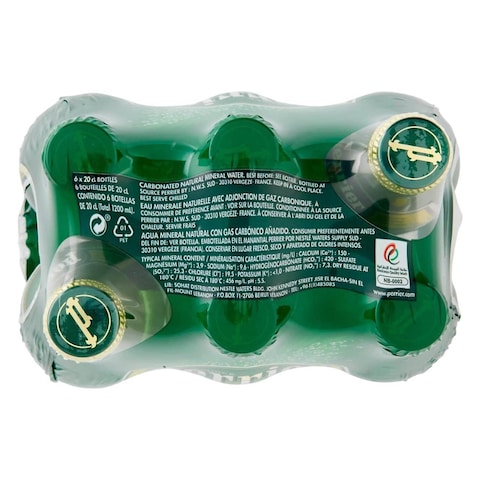 Perrier Sparkling Carbonated Mineral Water 200ml Pack of 6