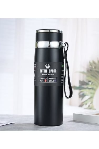 800ml Double Insulated Stainless Steel Thermal Water Bottle, Sports Thermos
