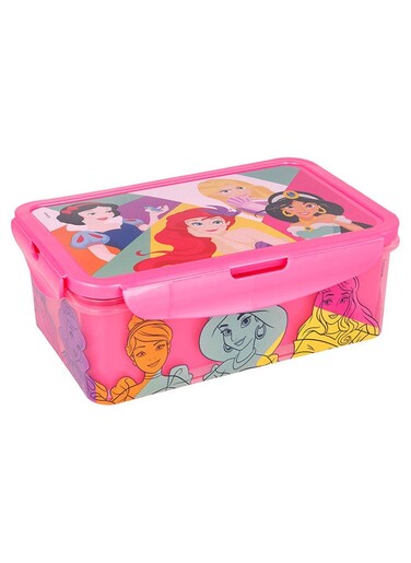 Disneyfood Container Lunch Box With Removable Compartment 1190Ml Princess Bright &amp; Bold