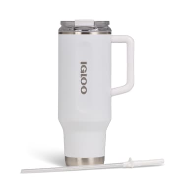 IGLOO - 40 OZ Stainless Steel Travel Mug  - White