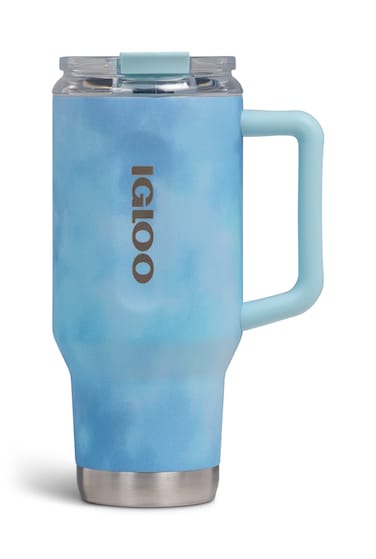 IGLOO - 32 Oz Flip ‘n’ Sip Travel Mug - powder Blue