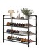DAYONG Shoe Rack, Shoe Storage, Shoes Cabinet Organizer,Multi-Function Organizer, Boots Storage Shelf Modern House Furniture For Home Entryway Hallway (Black, 4-Tier)