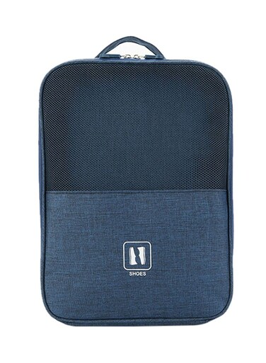 Waterproof Cationic Portable Shoe Storage Bag Blue 30centimeter