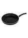 Aluminum Fry Pan Strong Aluminum Body With Non-Stick Coating And Bakelite Handle Heat Resistant Exterior, Compatible With Hot Plate, Halogen, Ceramic And Gas Stovetops Black 22x4.5cm