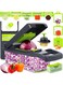 Vegetable Chopper, Carrot and Garlic Chopper with Container (multicolour), 14-in-1 Multipurpose Food Chopper, Kitchen Vegetable Slicer Dicer Cutter, and Vegetable Chopper With 8 Blades