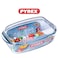 Pyrex Essential Casseroles Rectangular 4.6L - Versatile Borosilicate Glass Dish for Baking, Roasting, and Serving