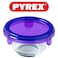 Pyrex Baby Storage 11x6cm Purple - Airtight, Multi-Purpose Glass Container for Baby Meals