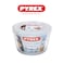 Pyrex Cook &amp; Freeze Round Dish with Plastic Lid 0.6L &ndash; Compact Glass Container for Baking, Freezing &amp; Reheating