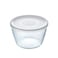 Pyrex Cook &amp; Freeze Round Dish with Plastic Lid 1.6L &ndash; Multi-Functional Glass Bakeware for Healthy Meal Prep &amp; Storage