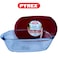 Pyrex Cook &amp; Store Rectangular Roaster with Lid - 400ML Capacity for Versatile Cooking and Storing