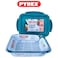 Pyrex Cook&amp;Go 0.8L Rectangle Storage Dish with Airtight Lid - Versatile Freezer-to-Oven Solution - Green
