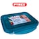 Pyrex Cook&amp;Go 0.8L Rectangle Storage Dish with Airtight Lid - Versatile Freezer-to-Oven Solution - Green