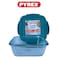Pyrex Cook&amp;Go 0.8L Square Storage Dish with Airtight Lid - Versatile Freezer-to-Oven Solution- GREEN