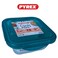 Pyrex Cook&amp;Go 0.8L Square Storage Dish with Airtight Lid - Versatile Freezer-to-Oven Solution- GREEN