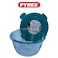 Pyrex Cook&amp;Go 0.7L Round Storage Dish with Airtight Lid - Versatile Freezer-to-Oven Solution