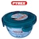 Pyrex Cook&amp;Go 0.7L Round Storage Dish with Airtight Lid - Versatile Freezer-to-Oven Solution