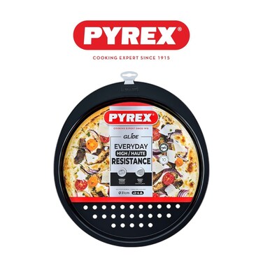 Pyrex Glide Non-Stick Pizza Pan 31cm &ndash; PFAS-Free Round Tray for Crispy, Evenly Baked Pizzas
