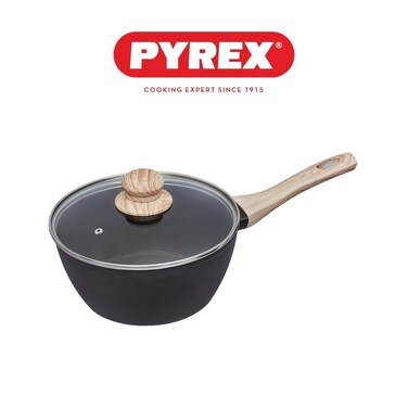 Pyrex Cook &amp; Care Sauce Pan with Lid 18cm &ndash; PFAS-Free Non-Stick &ndash; Suitable for All Stovetops