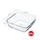 Pyrex Air Fryer Square Dish 2.2L &ndash; Generous Heat-Resistant Glass Dish for Baking &amp; Air Fryer Meals