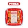 Pyrex Air Fryer Square Dish 2.2L &ndash; Generous Heat-Resistant Glass Dish for Baking &amp; Air Fryer Meals