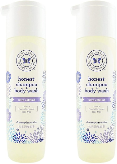 The Honest Company: Dreamy Lavender Scented Shampoo + Body Wash (10 oz) - Pack of 2