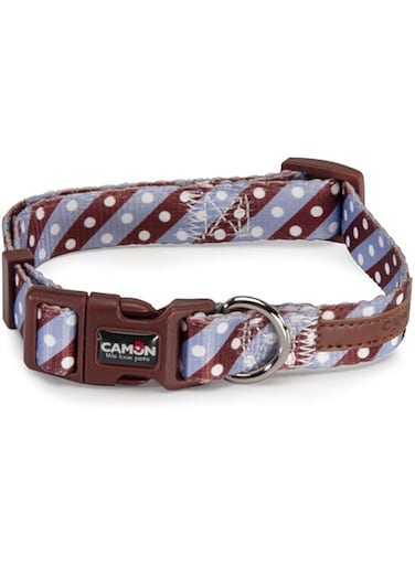 Camon Adjust.Collar-Twill Dot Purple- (10X200~300Mm)