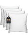 Somer Field - Super Soft Bedding Cushion, Cushion Stuffer Inserts, Hollow Siliconised Fibre Square Pillows - White - Best Buy (50x50 cm - Pack of 4)