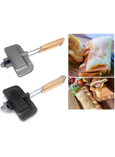 Zertylre Sandwich Baking Pan for Breakfast Pancakes, Frittata and Toast, Nonstick Double-Sided Sandwich Maker, can Flip Grill Pan Uniform heating(2pack)
