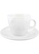 Shallow Bone China Tiffany Cup And Saucer Set, White, 220 Ml, Jx113-C002-02