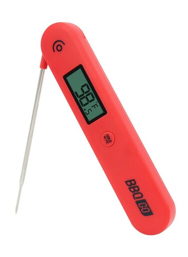 Digital Instant Read Meat Thermometer BG-HHIC Food Thermometer Fast &amp; Accurate, Foldable Probe, Magnet for Easy Storage, Large Backlit Screen, Perfect for Kitchen Cooking, BBQ, Candy, and Snack Making