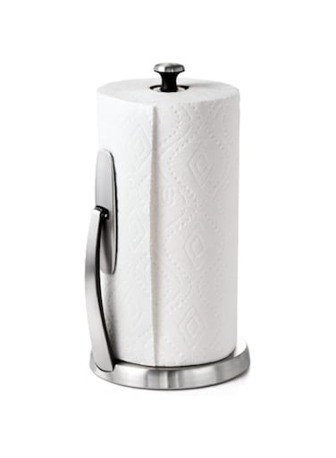 Oxo Good Grips Simplytear Standing Paper Towel Holder, Brushed Stainless Steel