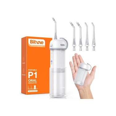 Portable Mini Water Flosser (FC5260), Cordless Teeth Cleaner with Telescopic Tank Type-C