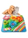 Oliumt Snuffle Mat for Dogs, Sniff Mat Slow Feeding Mat for Small Pets Cats, Rabbits - Help Stress Relief and Training - Stimulate Your Pet's Foraging Skills! (Blue)