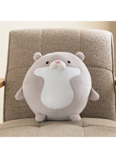 Box Centaur Round Otter Shaped Cushion - 37x27x26 cm
