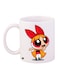 Powerpuff Girl Printed Coffee Mug White/Red/Yellow