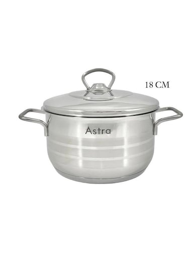 Casserole &acirc;&euro;&ldquo; 2.4L (18 x 10 cm) &acirc;&euro;&ldquo; Premium Stainless Steel, Non-Stick, Oven-Safe Cooking Pot