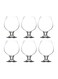 6-Piece Misket Glass Set Clear 6x390ml
