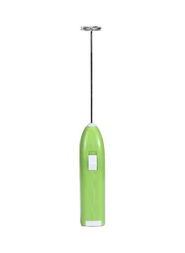 Handheld Milk Frother Whisk Battery Operated Egg Beater Hand Blender Foam Maker For Coffee Latte Cappuccino Hot Chocolate Drink Mixer Green