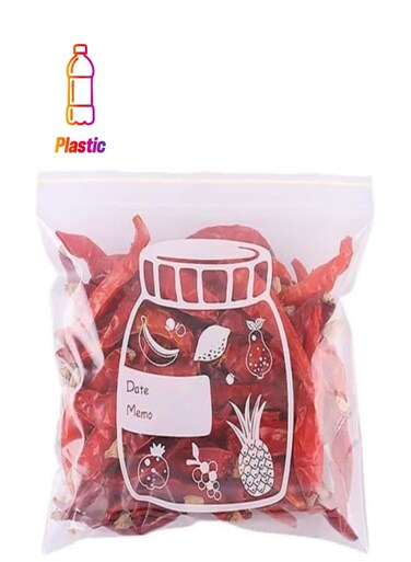 30 Pcs Zipper Nylon Bags, Clear Plastic Bags 7.8" X 9.8" inches, Clear Reclosable Poly Bags with Resealable Lock Seal Zipper, Reclosable Storage Bags for Nuts, Candies Clear