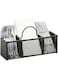 Mind Reader Utensil Dispenser, Silverware Organizer, Cutlery Countertop Organizer, Metal Mesh, 12"L x 3.5"W x 5.5"H, Black