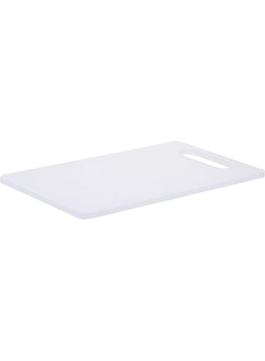 Compact White Medium Plastic Cutting Board, 37.5 cm, CNCB02 - Vegetable, Bread, Fruit, Meat Cutting Board, Chopping Board White 23.5x37cm