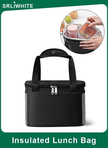 Portable Insulated Camping Stove Storage Bag, Thermal Cooler Lunch Tote with Aluminum Foil Lining, Wear-Resistant Oxford Fabric Carry Case for Travel, Picnic and Food Delivery(29 x 20 x 22cm)