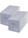 iwill CREATE PRO Pack of 2, Stackable Rigid Storage Containers, Good Size for Clothing, Blankets, Duvets, Pillows Organizer, Dustproof &amp; Washable, Light Gray